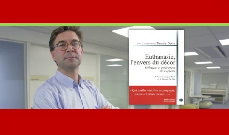 Le Prof. Timoty Devos à l'UOPC le 11 octobre à 18h : présentation du livre "Euthanasie, l'envers du décor"
