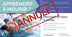 ANNULE - 'Apprendre à mourir' : mercredi prochain à Bruxelles