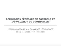 Rapport de la commission d'évaluation euthanasie 2004