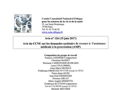 Avis du CCNE/demandes sociétales / procréation médicale (AMP)